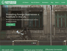 Tablet Screenshot of expatriatetaxonline.com